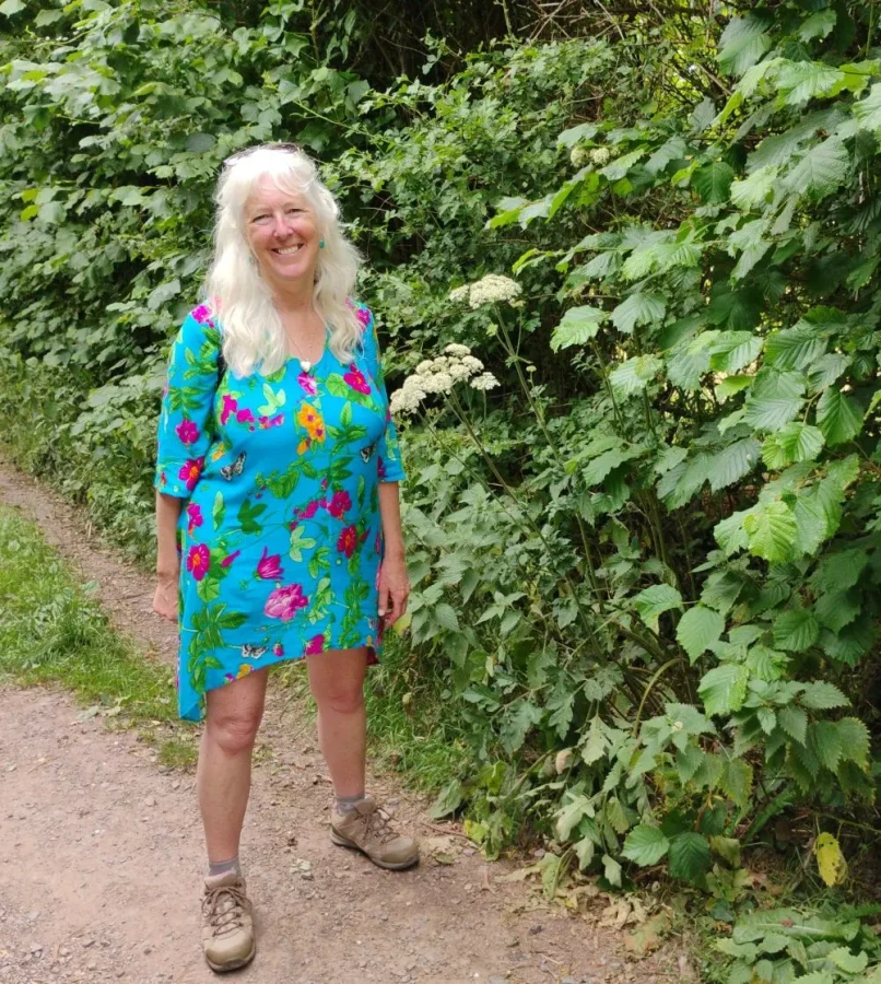 Elayne Lane in walking in nature
